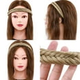 thumbnail image 5 of SEGO Synthetic Hair Braided Headband Classic Chunky Wide Plaited Braids Elastic Stretch Hairpiece Beauty accessory, 5 of 8