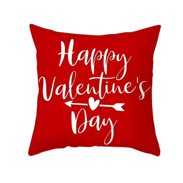 Housse de Coussin en Coton pour la Saint-Valentin Canapé Taille H