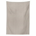 thumbnail image 2 of Quatrefoil Tablecloth, Middle Eastern Art Creative Pastel Tones Lattice Graphic, Rectangle Satin Table Cover Accent for Dining Room and Kitchen, 60" X 84", Pale Rose Dimgray, by Ambesonne, 2 of 2