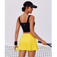 thumbnail image 3 of Pinspark Golf Skirts for Women High Waisted Tennis Skort Lightweight Activewear Skorts with Pockets Built-in Shorts 16" Pickleball Skirt, 3 of 6