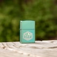thumbnail image 3 of Zippo 46293 Zippo Badge Design High Polish Green Pocket Lighter, 3 of 7