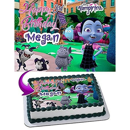  Vampirina  Edible Cake Topper Personalized Birthday  1 4 