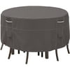 "Classic Accessories Ravenna Bistro Patio Table and Chair Furniture Storage Cover, Fits Tables up to 52"" Diameter, Taupe"