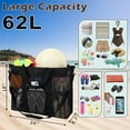 thumbnail image 2 of Extra Large Mesh Beach Bag for Women/Girls, Packable Sandproof Beach Tote with Zipper Closure, Toys Pool Bag for Family Beach Trip, Vacation Essentials,Black, 2 of 8