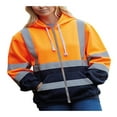 thumbnail image 2 of MesaSe Men Lightweight High Visibility Reflective Strip Hoodie Work Jacket, 2 of 5