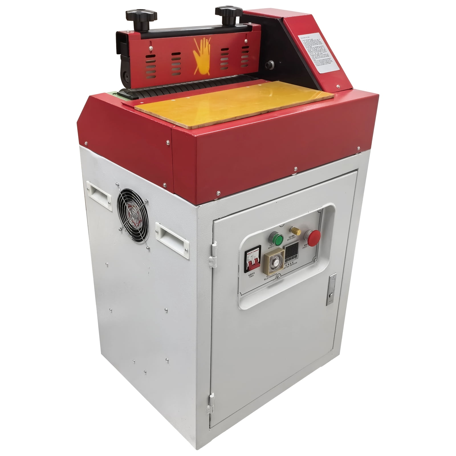11.8 Inch Hot Melt Glue Applicator Machine Hot Cementing Machine Hot Adhesive Coating Machine 220V with Soft Roller No Plug