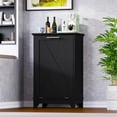 thumbnail image 3 of FANRAL Tilt Out Trash Can Cabinet,Hidden Trash Cabinet with Negative Ion & Ozone Odor Control,Wooden Compact Laundry Hamper Cabinet for Kitchen Bathroom Laundry Room, 3 of 7