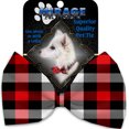thumbnail image 1 of Red And White Buffalo Check Pet Bow Tie, 1 of 1