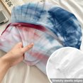 thumbnail image 4 of Twin Sze Fitted Sheet Set - Blue White Red 2 Piece Bedding Sets 16" Deep Pocket Fitted Sheet with 1 Pillowcase, Tie-dye American Flag Star Abstract Brushed Microfiber Hotel Luxury Bed Sheets, 4 of 9