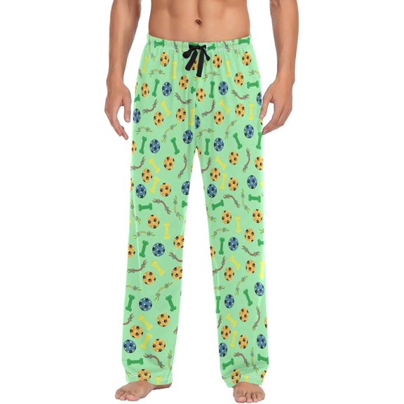 GZHJMY Lovely Dog Claw Mens Pajama Pants, Comfortable and Soft Men Pajama Bottoms with Pockets and Drawstring, Christmas New Year Birthday Father's Day