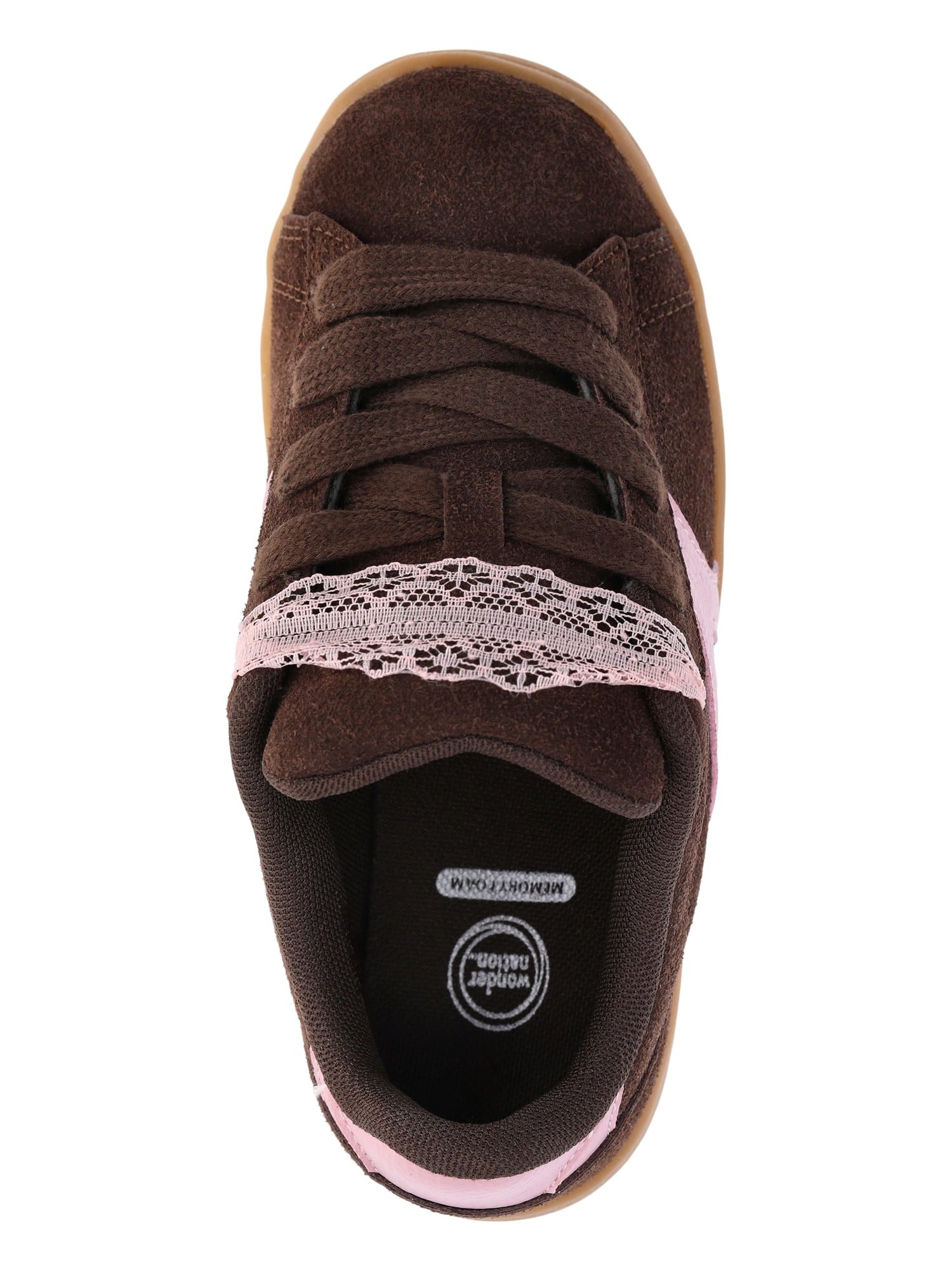 Wonder Nation Little Girls and Big Girls Chunky Skate Shoes