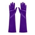 thumbnail image 3 of Roncen Ladies' Fashion Satin Velvet Evening Long Bag Gloves, 3 of 4