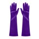 thumbnail image 3 of Guantes de moda para mujer, de satén y terciopelo, para noche, largos, para bolso, mitones de mujer, 3 of 4