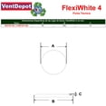 thumbnail image 3 of Liga blanca elástica FlexiWhite 4 VentDepot MXFGP-002 2 Paquete 100 PiezasBlanco, 3 of 3