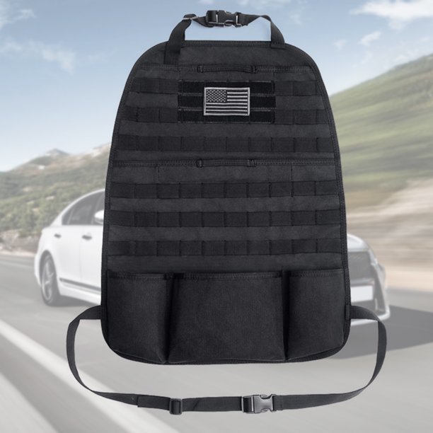 Organizador de asiento trasero de coche Bolsa Molle para asiento de coche Oxford estante trasero Molle de gran capacidad para acampar y caminar Barbie Nuevos Originales
