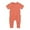 Orange, variant on TinyBloomm Summer Outfits for Toddler Girls Baby Rompers Footless Pajamas Zipper Short Sleeve Sleeper Jumpsuit, Size 6-12 Months