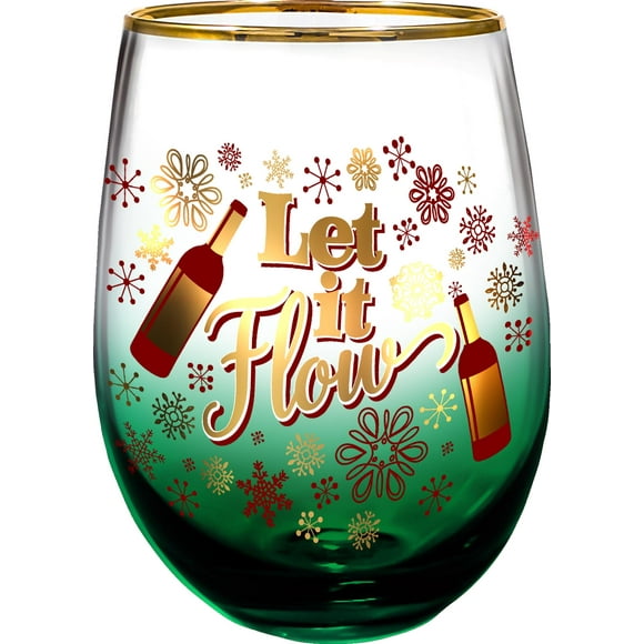 SPOONTIQUES 21729 Verre Sans Pied LET IT FLOW
