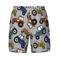 thumbnail image 4 of Lsque Mens Swim Trunks Color Tractor Pattern - Bathing Suit Compression Liner - Beach Swim Shorts Swimwear - (S-3XL) - Stretch Quick Dry -Medium, 4 of 9