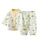 thumbnail image 1 of Odeerbi 3-12 Años Niños Niñas Pijamas de Algodón de Verano Pijamas de Dinosaurios Pijamas de Mangas Tres Cuartos Pantalones Pijamas de Dos Piezas Pijama de Dos Piezas, 1 of 3