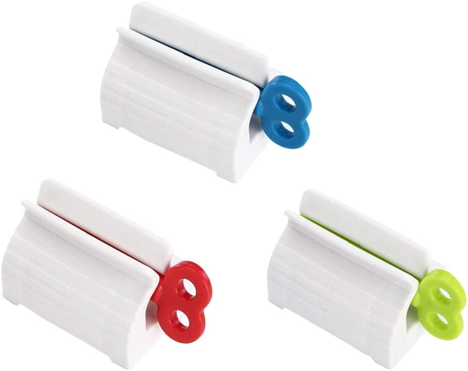 3 Pack Toothpaste Tube Squeezer Dispenser Stands Holder, Toothpaste Rollers, Turn Squeeze Tool