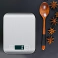 thumbnail image 3 of Food Scale Digital Kitchen Scale with 1g/0.05oz Precise Graduation, 5 Units LCD Display Scale for Cooking/Baking in KG, G, oz, ml, and lb, Easy Clean Stainless Steel and Tempered Glass, 3 of 8