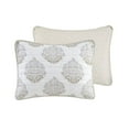 thumbnail image 3 of Madison Park 3-Piece Reversible Cotton Printed Coverlet Set in Cream, 3 of 10