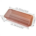 thumbnail image 2 of 1 Pack Plastic Silverware Tray with Lid,Brown Cutlery Storage Container,Household Flatware Tray with Drainer,Forks Knives Spoons Tea Ware Organizer,for Kitchen Utensil Drying By Scheam, 2 of 7