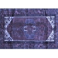 thumbnail image 1 of Ahgly Company Indoor Rectangle Persian Blue Traditional Area Rugs, 7' x 9', 1 of 4