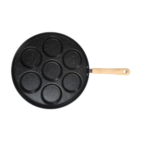 Sartén para desayuno Utensilios de cocina Sartén para huevos para el desayuno Panqueques Hamburguesas 7 hoyos