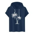 thumbnail image 1 of Camiseta Deportiva de Manga Corta de la Blusa de los Hombres Casual de la Moda Sólida con Capucha, Top Casual para Al Aire Libre, 1 of 7