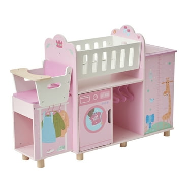 Olivia's Little World Amanda 6-in-1 Doll Nursery Station, Pink
