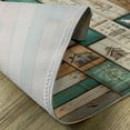 thumbnail image 4 of Ambesonne Farmhouse Place Mats Set of 4, Rustic Wooden Planks Art, Standard Size, Turquoise Camel and Eggshell, 4 of 5