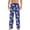 Blue, variant on Mens Denim Pants Christmas Snowman Graphic Casual Drawstring And Pockets Mens Plus Size Jeans,Black,XL
