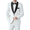 White, variant on Wedding Outfit for Men 2 Piece Mens Suit Slim Fit Tuxedo with Shawl Lapel for Grooms