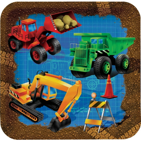 Under Construction Plates, 8pk