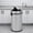 Silver With Flip Top, variant on TEQIN 17 Gallon Swing Open Trash Can, Stainless Steel Self-Balance Flip Top Lid Commercial Grade Garbage Can Swing Trash Can For Business, Restaurant, Office And Kitchen