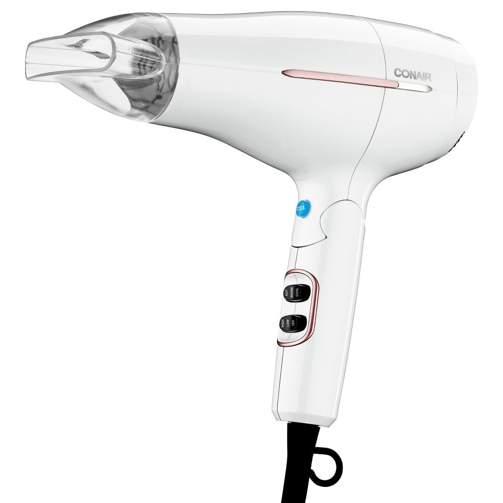 Conair 1875 Watt Worldwide Travel Hair Dryer with Smart Voltage Technology and Folding Handle