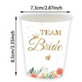 thumbnail image 3 of Antqov Flower Bride Party Theme Tableware Set Disposable Decorative Tableware Paper Set, Home Accessories, 3 of 4