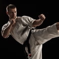 thumbnail image 2 of G4 Vision Karate Suit GI Aikido Training Adult Student Karate Suits GI Aikido Club & Free Belt Black White, 2 of 8