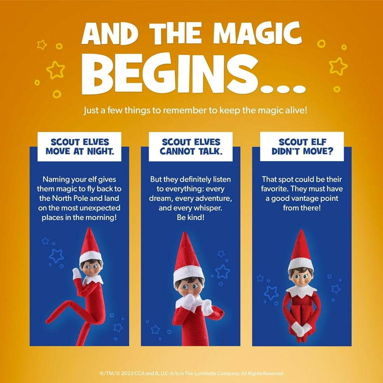 the elf on the shelf  棚の上のエルフ 女の子(B) Elf on the Shelf: Blue-Eyed Girl Scout - Christmas Tradition