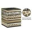 thumbnail image 4 of Resin Tissue Box Cover for Modern Home Decor - Minimalist Square Tissue Box Holder for Guest Room, Bedroom, Bathroom, Tabletop & Office - Durable and Aesthetic Tissue Holder, Safari Stripes, 4 of 5