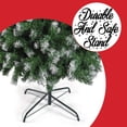 thumbnail image 6 of Prextex Christmas Tree- 6 Feet Premium Artificial Spruce Hinged Christmas Tree with Snow White Tips Lightweight and Easy to Assemble with Metal Tree Stand 1200 Tips, 6 of 6