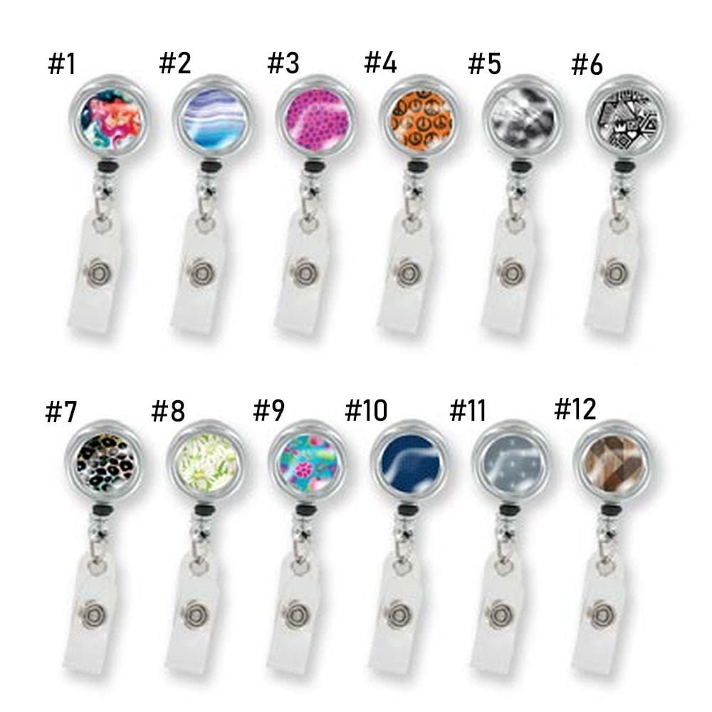 2 Reel Retractable Id Badge Holder Nurse Airline Badge Lanyard Name Tag Key Card Walmart Com Walmart Com