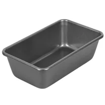 9"x5" Nonstick Ultra Bake Professional Loaf Pan: Steel Bread & Meatloaf Pan, Dishwasher-Safe, Gray