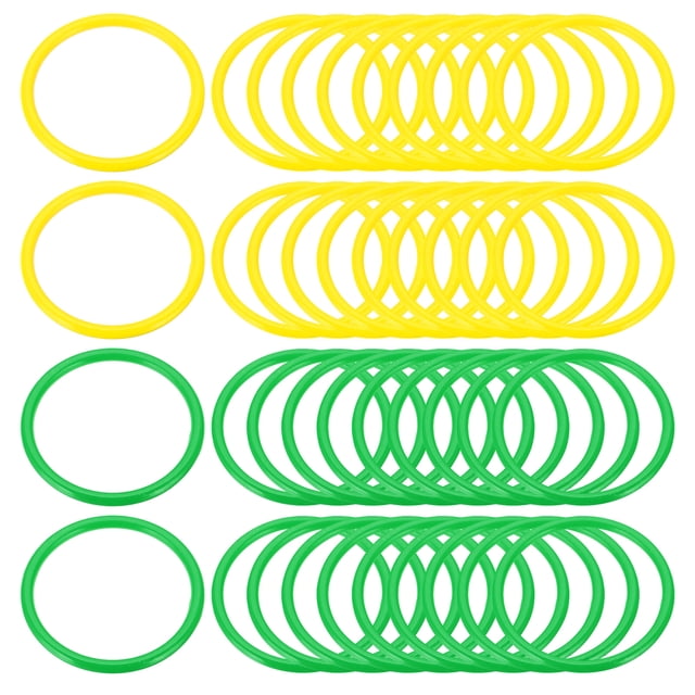 Plastic Toss Ring Sport Rings Toss for Carnival Yellow/Green