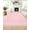 Pink, variant on 5x7ft Washable Scalloped Rug,Modern Geometric Low Pile Carpet Stain Resistant Non-Slip, Faux Wool Feel Throw Rug for Living Room Bedroom Office Entryway