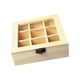 thumbnail image 1 of Organizador de caja de té, organizador de contenedores de té, almacenamiento multifuncional con tapa, soporte decorativo, soporte para té para sala de, 1 of 9