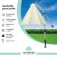 thumbnail image 2 of Sombrilla Para Jardin Exterior Plegable 3mts Con Inclinacion beige 1 Sky Green DS-S2, 2 of 8