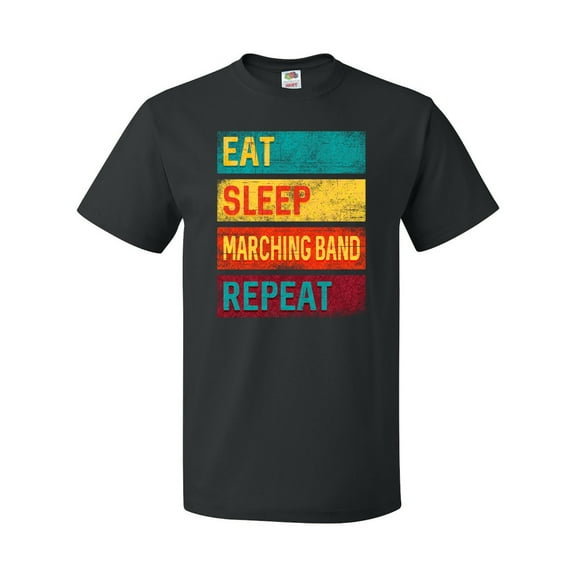 Inktastic Eat Sleep Marching Band Repeat Music T-Shirt