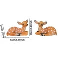 thumbnail image 3 of 2 PCS Garden Deer Statue, Sika Deer Sitting Figurines, Outdoor Animal Model Art Crafts for Patio, Lawn, and Spring Summer Festival Decorations, 3 of 9